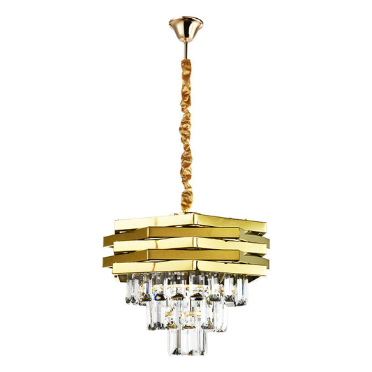 Torro Gold Crystal Chandelier Pendant Light Small - 40cm