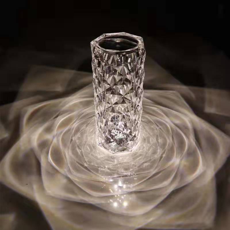 Rose Halo LED Touch Table Lamp