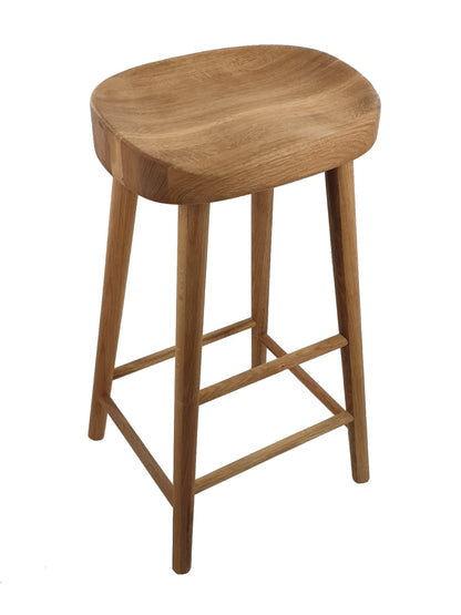 Oak Farmhouse Bar Stool