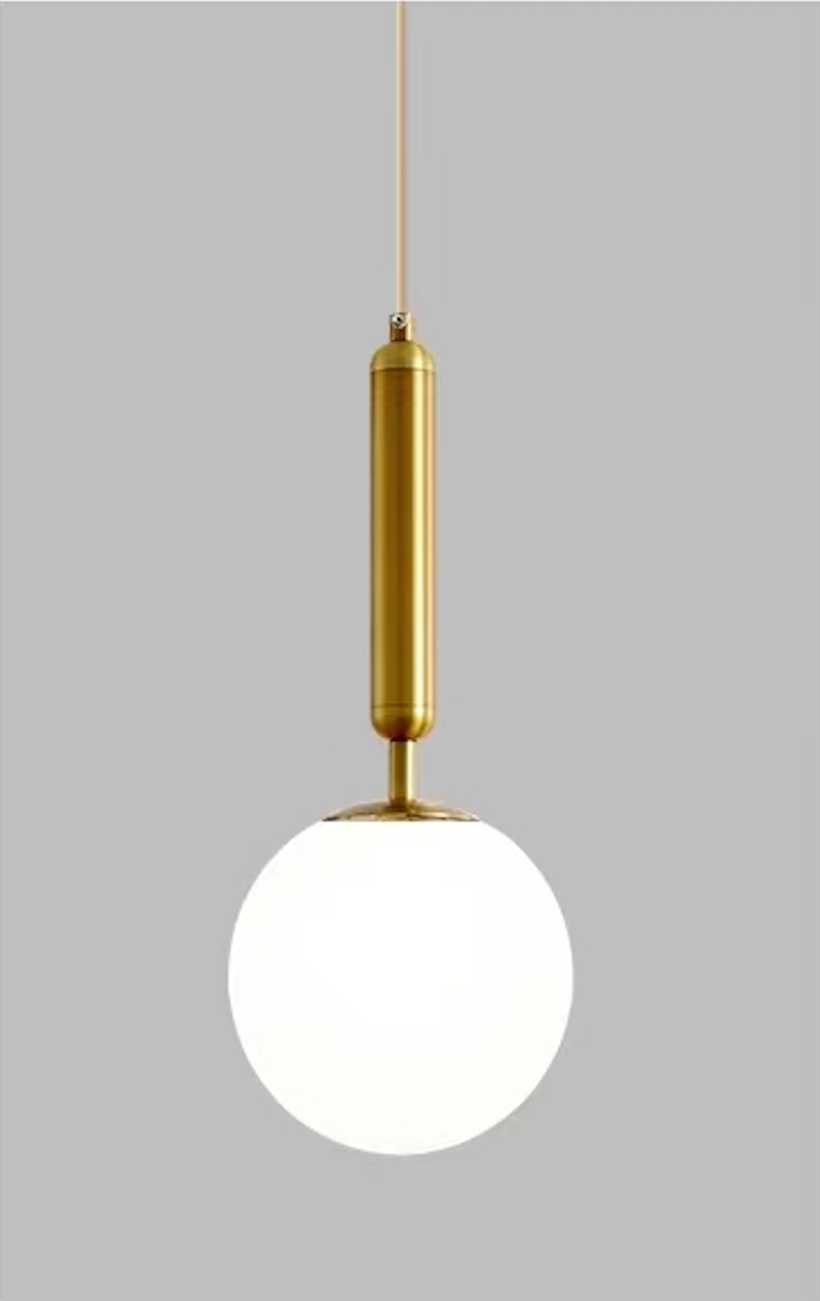 Pearl Ball Pendant Light Gold