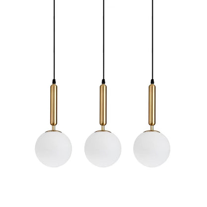 Pearl Ball Pendant Light Gold