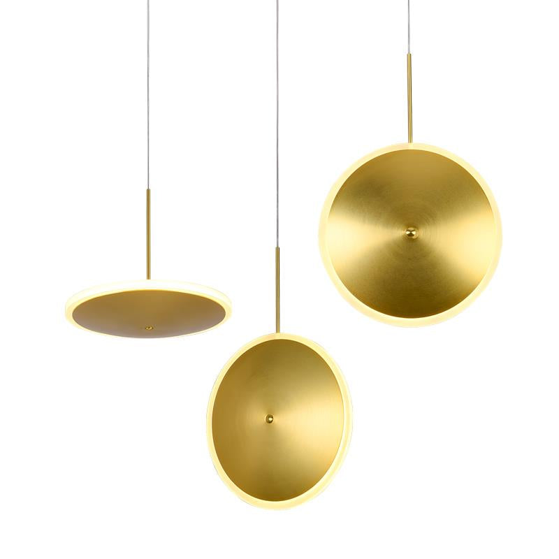 UFO Gold Pendant Light Large