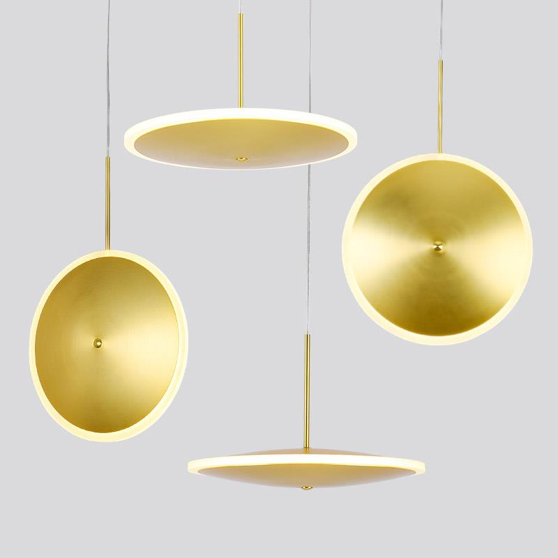 UFO Gold Pendant Light Large