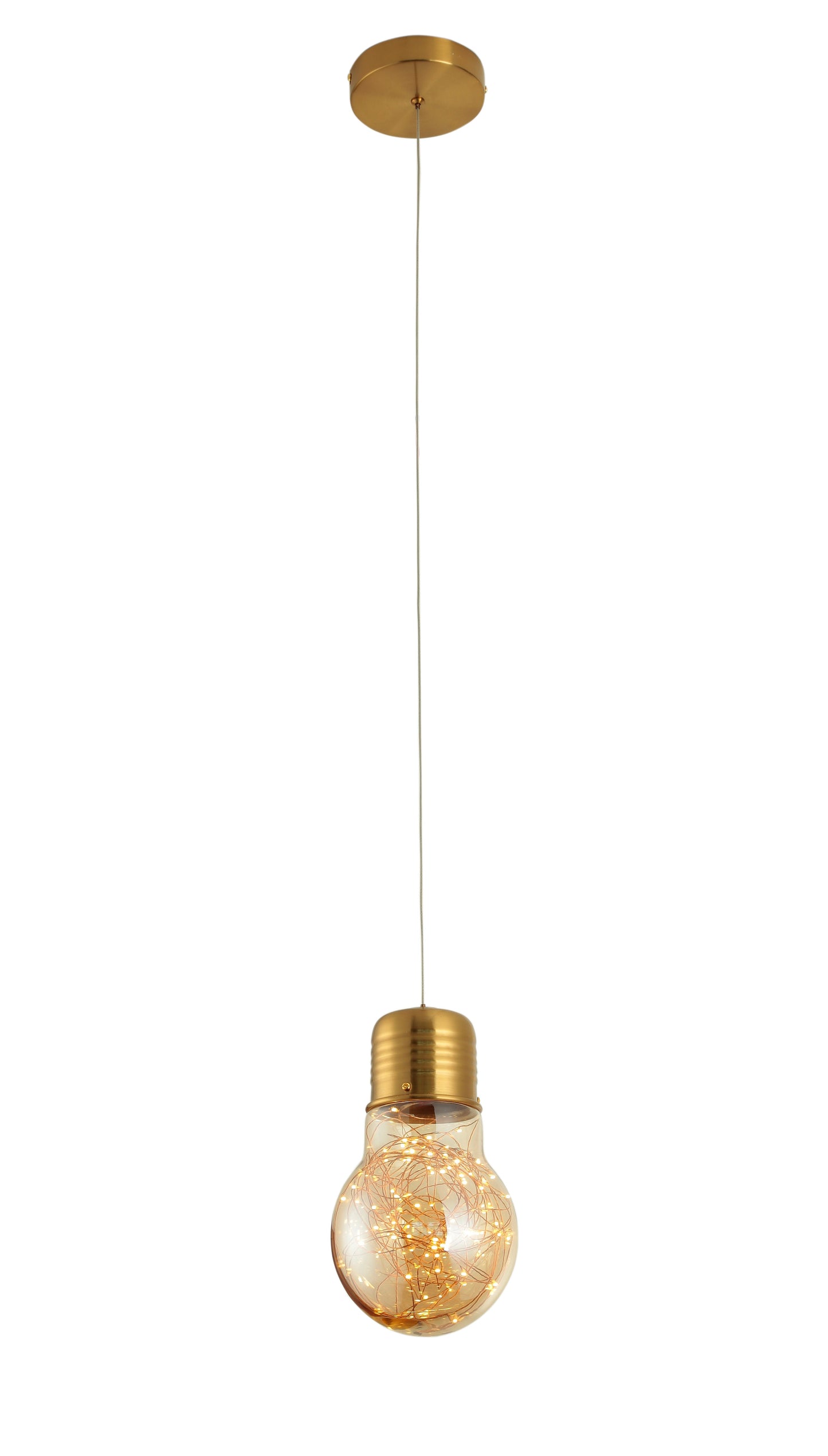 Gold Stars Bulb Pendant Light