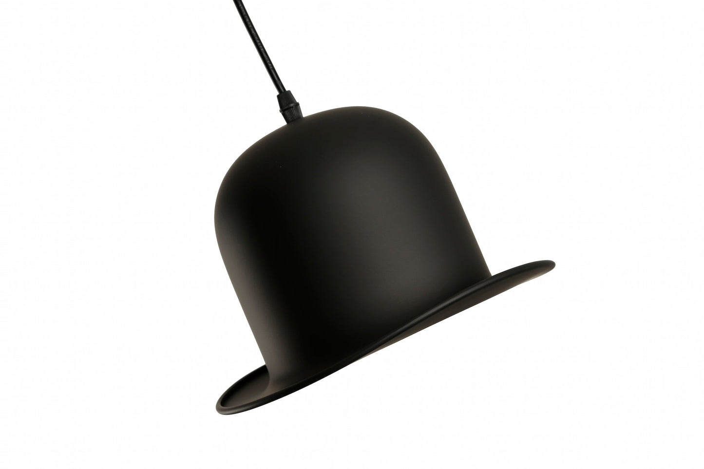 Bowler Hat Black Gold Pendant Lamp