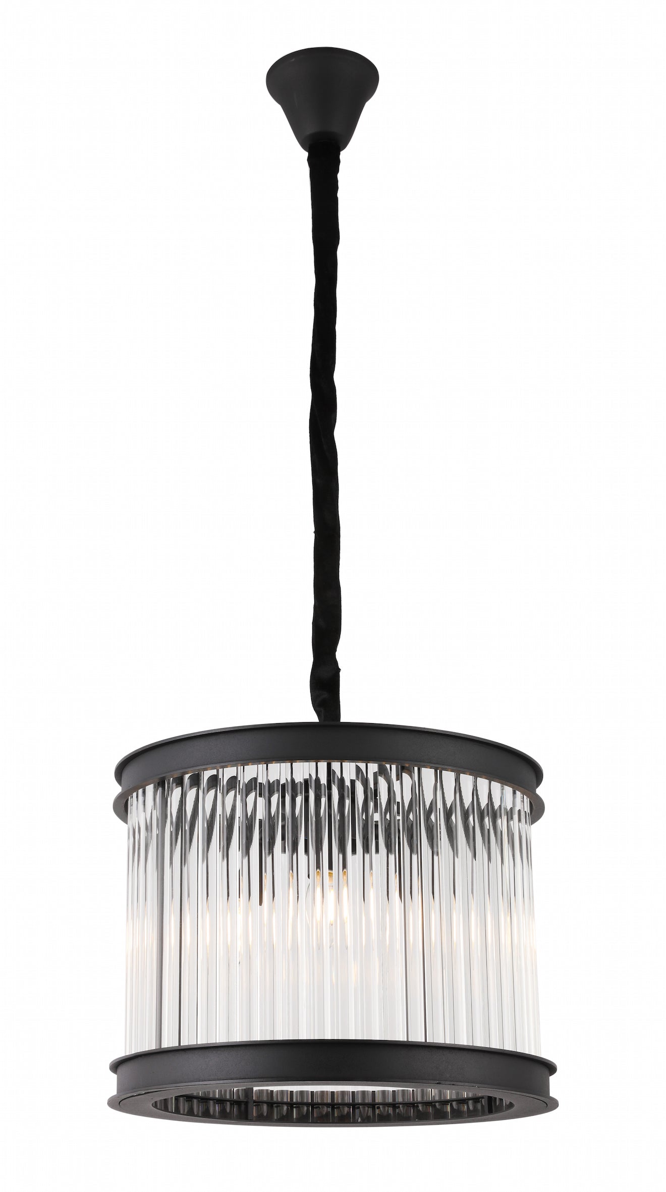 Crystal Rods Black Pendant Lamp