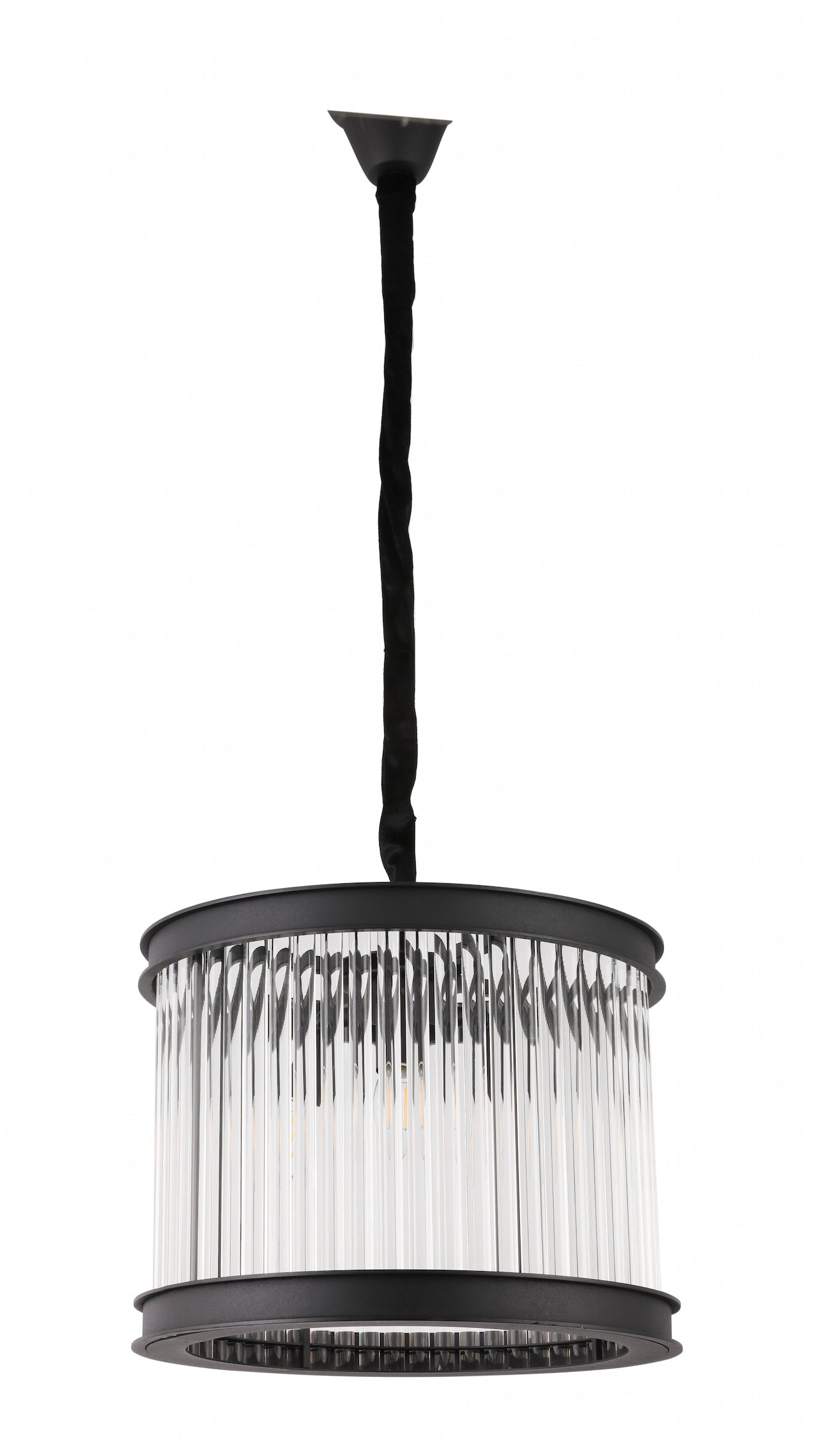 Crystal Rods Black Pendant Lamp