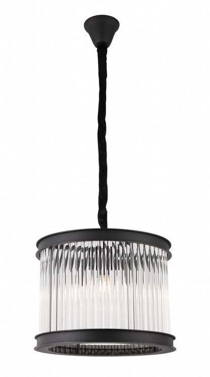 Crystal Rods Black Pendant Lamp