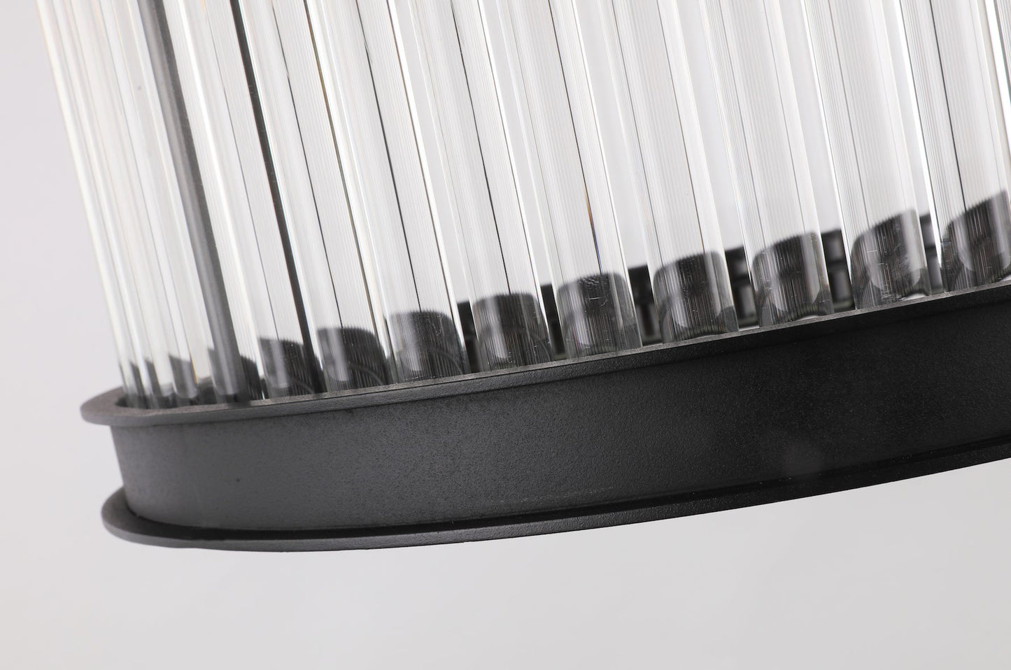 Crystal Rods Black Pendant Lamp