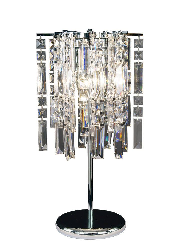 Crystal Waterfall Table Lamp