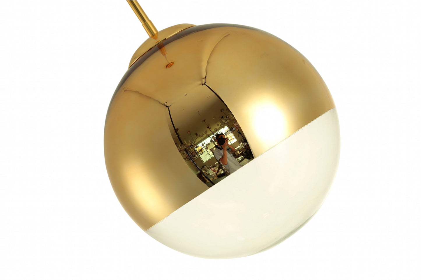 Gold Ocean Ball Pendant Light