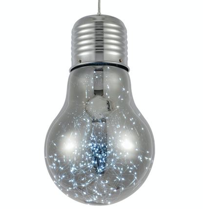 Smoked LED Bulb Pendant Light