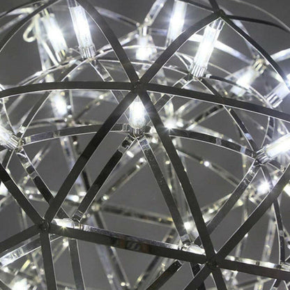 Sparkle Chrome Silver Starburst Chandelier Extra Large - 80cm