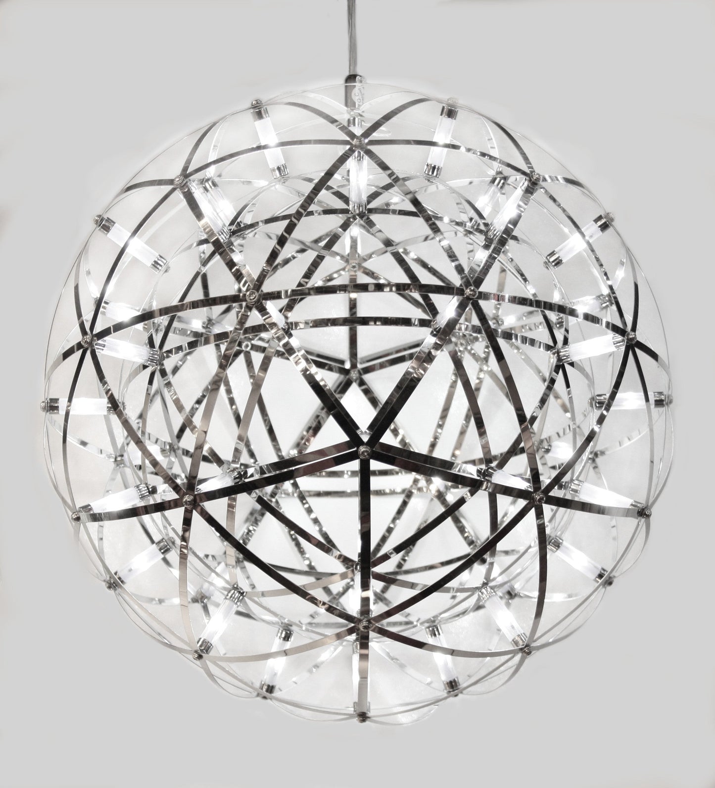 Sparkle Chrome Silver Starburst Chandelier Medium - 40cm