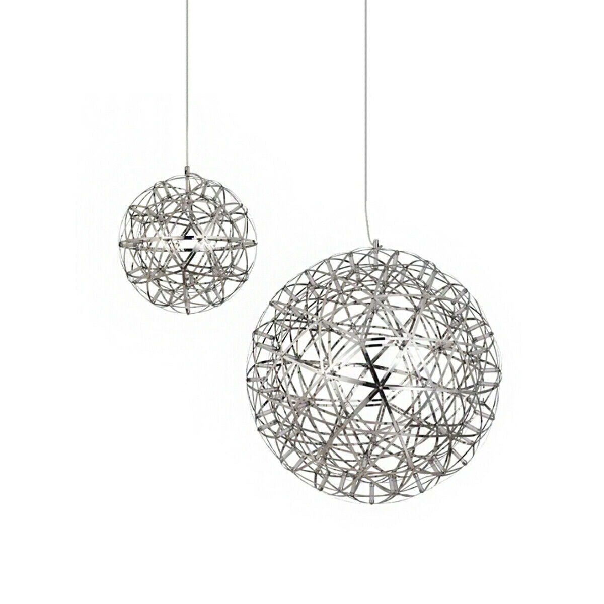 Sparkle Chrome Silver Starburst Chandelier Medium - 40cm