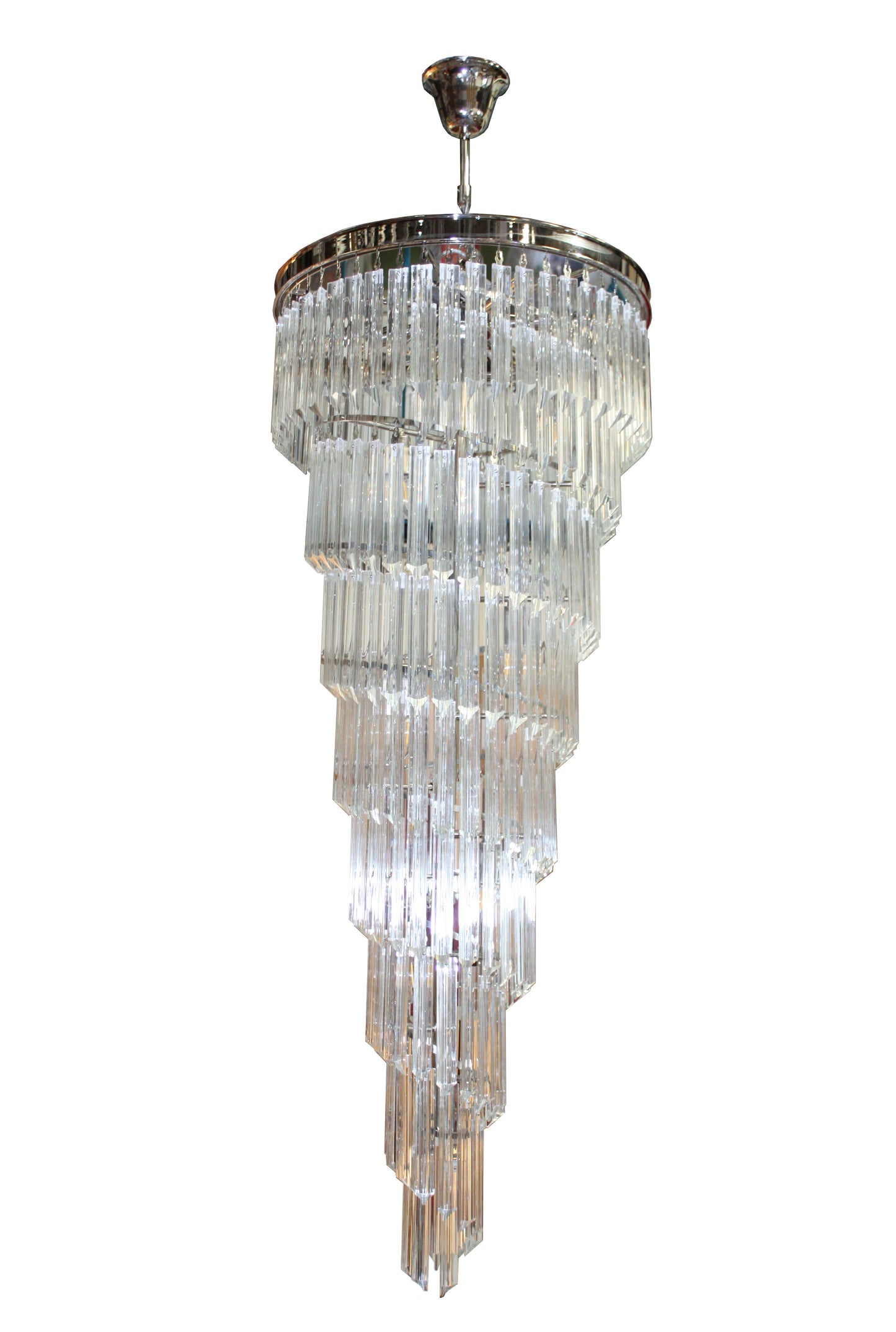 Spiral Crystal Chandelier