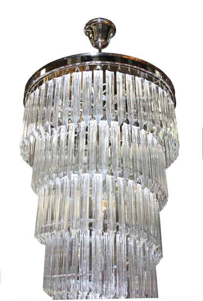 Spiral Crystal Chandelier