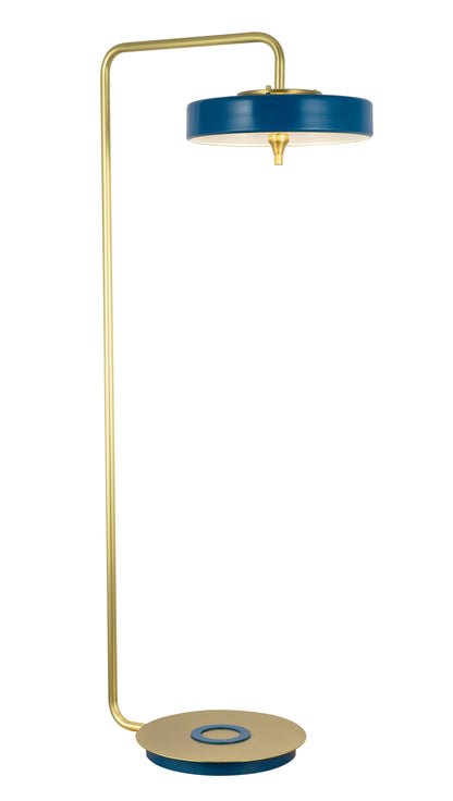 Trentino Floor Lamp Blue + Gold